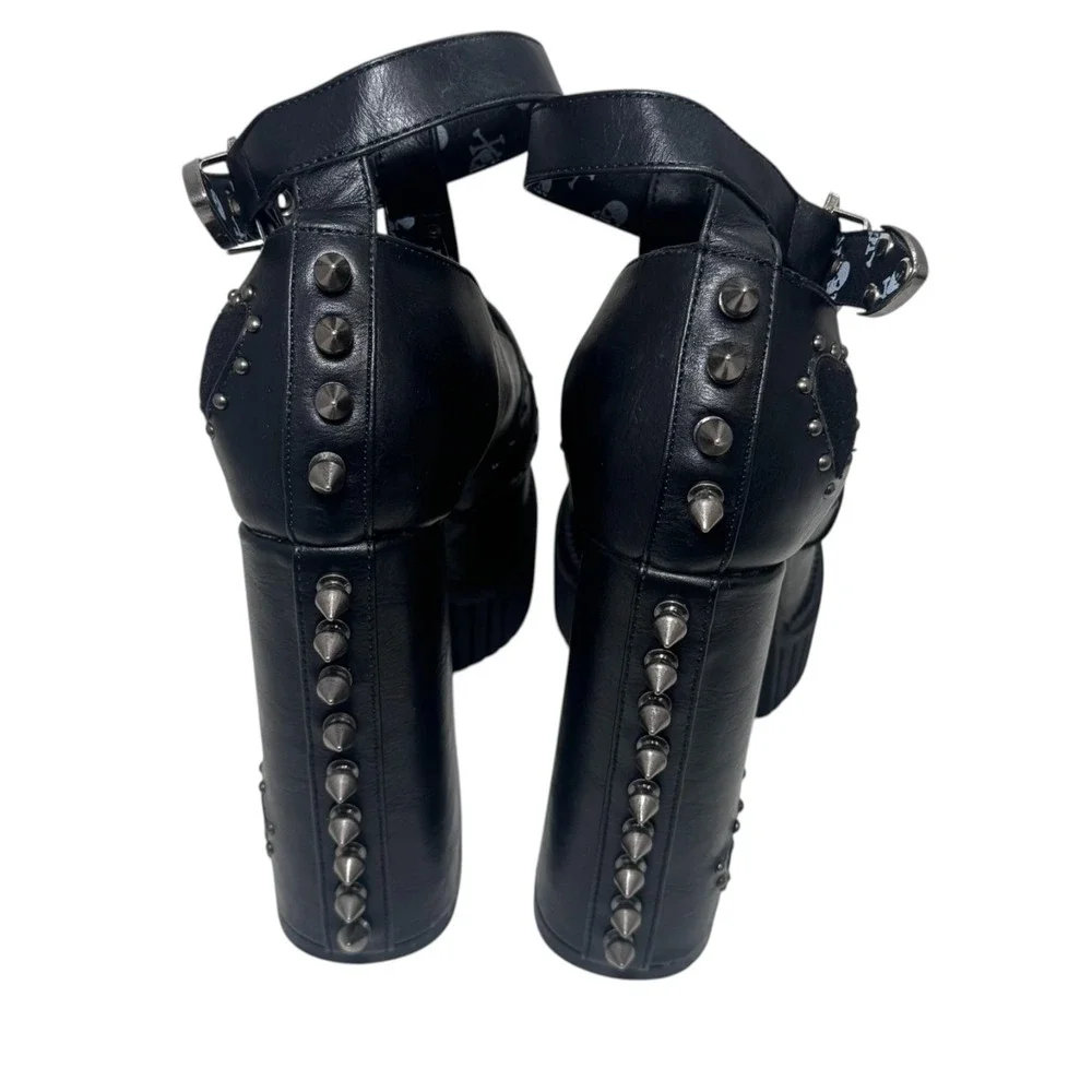 Lamoda she's so special SPIKED platform heels Dolls Kill Goth Edgy Sexy Size 8 - Picture 7 of 11